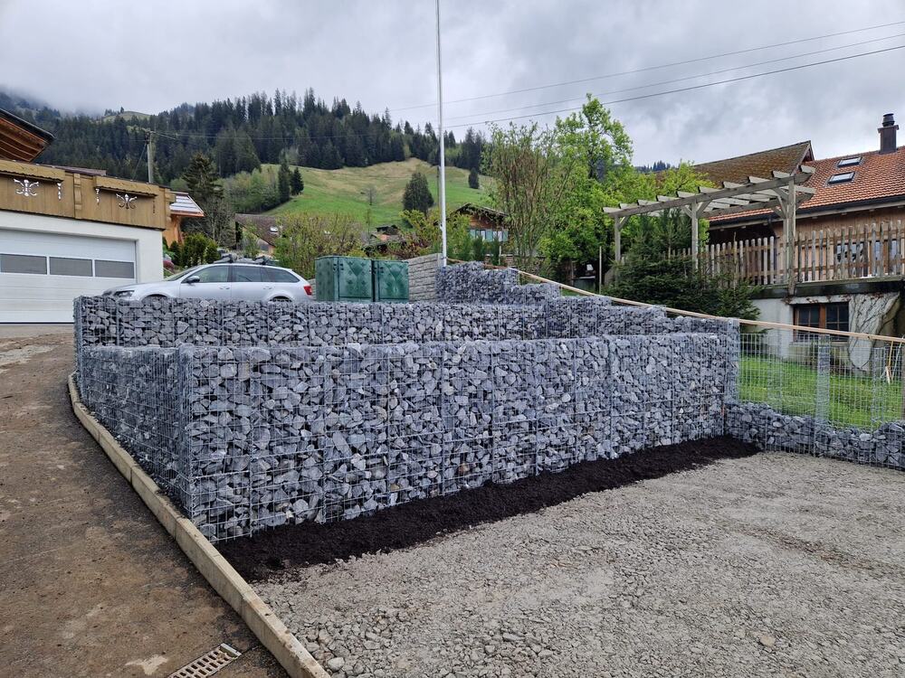 Gartengestaltung mit Steinkörben