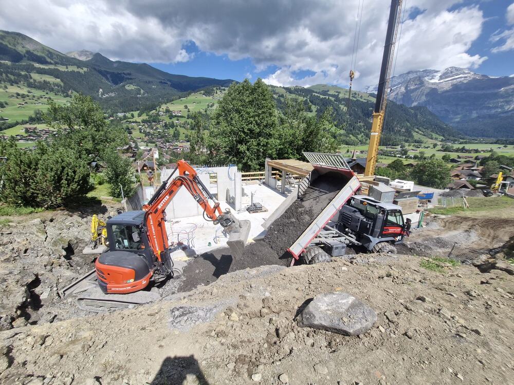 Umgebungsarbeiten am Einfamilienhaus