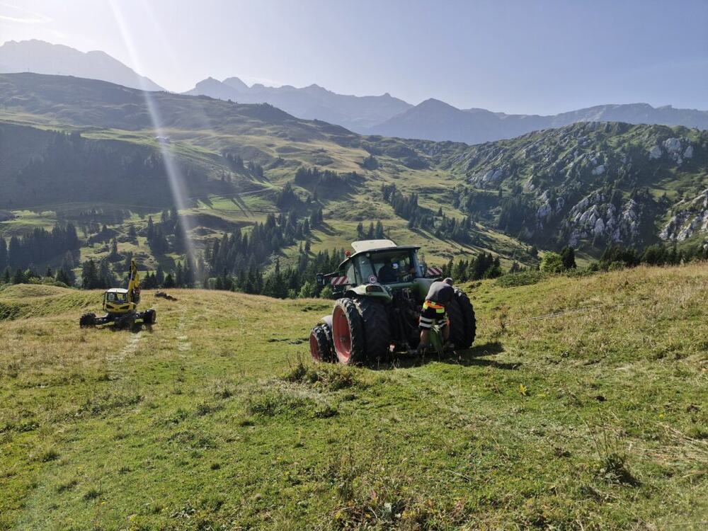 Druckrohr einziehen