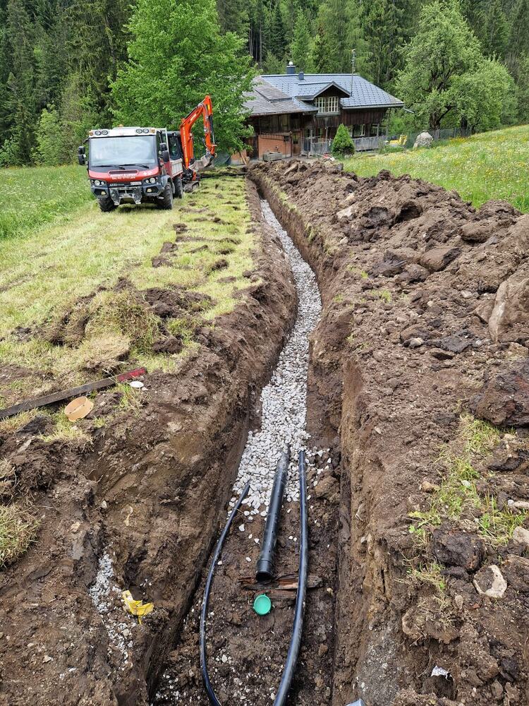 Sicker- und Wasserleitung
